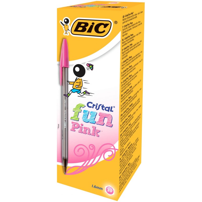 BOLIGRAFO BIC FUN LARGE ROSA