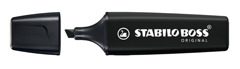 MARCADOR STABILO NEGRO