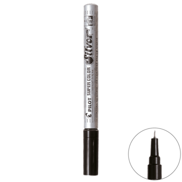 ROTULADOR PILOT PLATA EXTRAFINO
