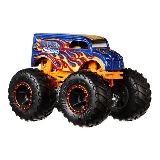 HW 2019 Various Monster Trucks Connect and Crash Car Included 1:64 Scale