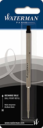 Waterman S0944480 Ballpoint Pen Refill, Medium - Black Ink